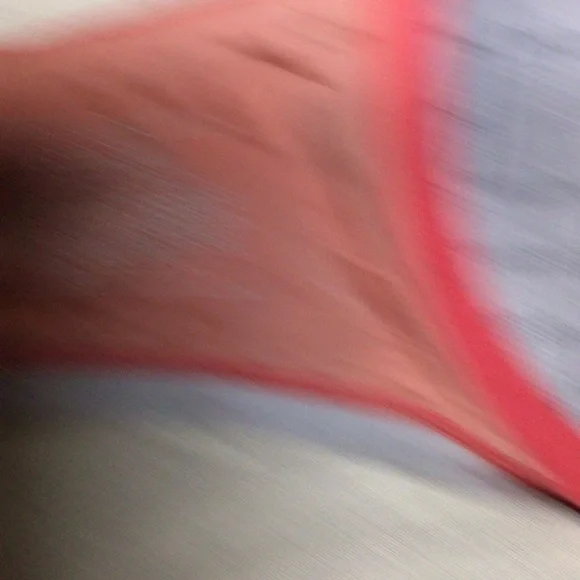 Victoria's Secret Coral Bra with Gray Straps perfect shape bra - Picture 2 of 8